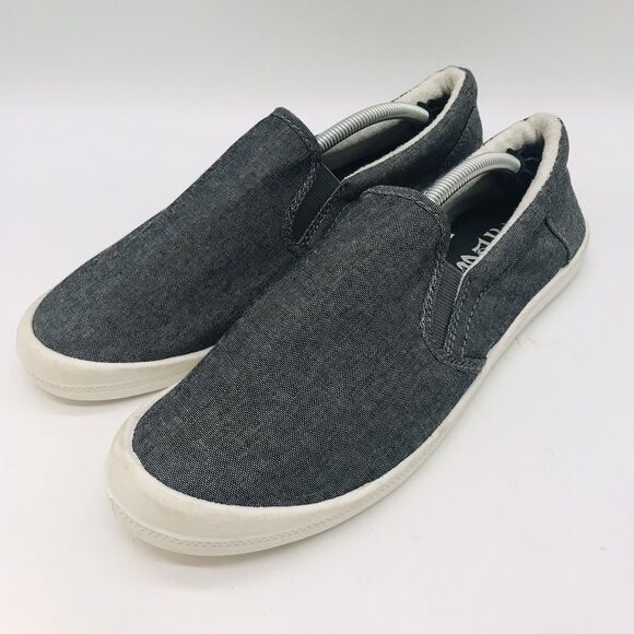 Mad Love Target Slip On Canvas Loafers Women's 10 Chambray Gray Comfort Shoes - Picture 1 of 11
